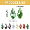 50Pcs Electroplate Glass Faceted Teardrop Beads EGLA-YW0005-17A-3