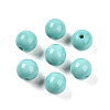 Opaque Solid Color Glass Beads GLAA-N007-8mm-A13-1