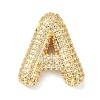 Rack Plating Brass Micro Pave Cubic Zirconia Pendants KK-Q790-01A-G-1