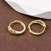 Fireworks 925 Sterling Silver Micro Pave Clear Cubic Zirconia Hoop Earrings EJEW-K317-02G-2