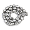 Electroplated Shell Pearl Beads Strands BSHE-H113-05B-2