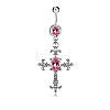 Cross Alloy Body Jewelry RELI-PW0001-066B-1