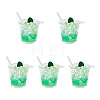 Transparent Resin Big Pendants RESI-TAC0019-04A-9