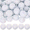 50Pcs Resin Rhinestone Beads RESI-PA0001-45B-1