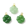 3Pcs 3 Colors Imitation Jade Glass Pendants PALLOY-JF05402-01-1