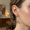 304 Stainless Steel Big Hoop Earrings for Women MA0702-1-3