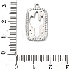 Brass Micro Pave Cubic Zirconia Pendants KK-L229-059P-3