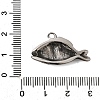 304 Stainless Steel Big Pendants STAS-B128-12AS-3