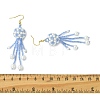 Glass Seed with Glass Pearl Tassel Dangle Earrings EJEW-MZ00727-6