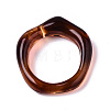 Transparent Resin Finger Rings X-RJEW-T013-001-F02-5