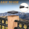 1Pc Iron Square Post Cap for Fence Posts IFIN-WH0001-25-4