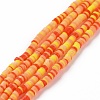 Handmade Polymer Clay Beads Strands CLAY-R089-3mm-009-1