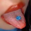 Titanium Steel Enamel Tongue Rings WG76637-15-1