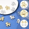 10Pcs 2 Colors Alloy Pendants ENAM-YW0008-71-3