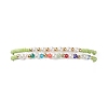 2Pcs 2 Style Glass Seed & Imitation Pearl & Brass Beaded Stretch Bracelets Set for Women BJEW-JB09033-2