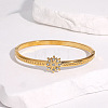 304 Stainless Steel Rhinestone Hinged Bangles for Women FS-WG7AFBC-02-2