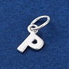 925 Sterling Silver Letter Charms STER-C012-01S-P-2