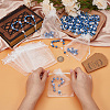 50Pcs Plastic Imitation Pearl and Porcelain Round Link Metal Virgin Cross Charm Rosary Bracelets BJEW-WA0001-07A-3