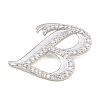 Brass Micro Pave Clear Cubic Zirconia Pendants CU-CBA8481-01P-B-2