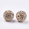 Handmade Polymer Clay Rhinestone Beads RB-S250-12mm-A7-2