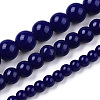Opaque Solid Color Glass Beads Strands GLAA-T032-P4mm-03-4