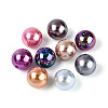 UV Plating Opaque Acrylic Beads PACR-T019-01M-2