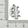 Non-Tarnish 201 Stainless Steel Pendants STAS-B055-01P-P-3