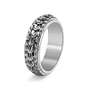 Rotatable Stainless Steel Finger Ring PW-WG50513-05-1