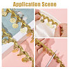 Polyester Metallic Thread & Sequins Lace Tassel Ribbon OCOR-WH0105-237A-4