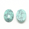 Synthetic Turquoise Cabochons LS-X-G-R415-14x10-44-2
