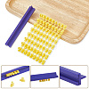 1 Bag Letters & Numbers PP Plastic Cookie Stamps DIY-SC0033-92-5
