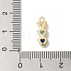 Brass Cubic Zirconia Pendants KK-G499-07G-03-3