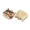 Alloy Enamel Pendants ENAM-V002-04G-04-2