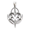 316 Surgical Stainless Steel Pendants X-STAS-A123-15AS-1