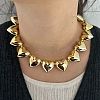 Plastic & Resin Heart Beaded Necklaces for Women FS-WG3668E-01-1
