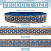 Rhombus Pattern Polyester Ribbon with Paillette OCOR-WH0047-49B-2