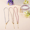 7Pcs 7 Colors 2.5MM Round Nylon Cotton Cord Necklace Making NJEW-TA0001-25G-5
