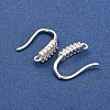 Rack Plating Brass Pave Cubic Zirconia Earring Hooks KK-O143-17S-2