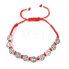 Nylon Rope Braided Bracelet for Women BJEW-Z156-03AS-01-4
