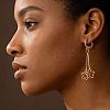 Alloy Star Tassel Hoop Earrings for Women WGF3701-01-2