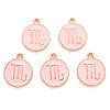 Alloy Enamel Pendants X-ENAM-S124-01A-09L-2