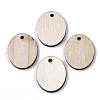 Undyed Wooden Pendant X-YS-TAC0005-06B-1