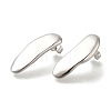 304 Stainless Steel Oval Stud Earrings for Women EJEW-S227-51P-2