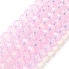 Baking Painted Transparent Glass Beads Strands DGLA-A034-J8MM-D09-1