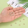 Apetalous Half Round/Dome Brass Micro Pave Cubic Zirconia Bead Caps X-ZIRC-D062-G-5