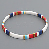 Bohemian Glass Seed Beaded Stretch Bracelets JM4508-15-1