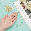 32Pcs 4 Style Alloy Linking Rings FIND-CA0006-01-3