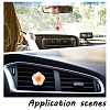 2Pcs 2 Colors Gesso Car Air Vent Decorations AJEW-FH0002-51-4
