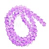 Transparent Glass Beads Strand GLAA-F112-02G-01-2