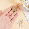 2 Colors 925 Sterling Silver Pendant Irregular Cabochon Settings STER-PH0002-02B-3
